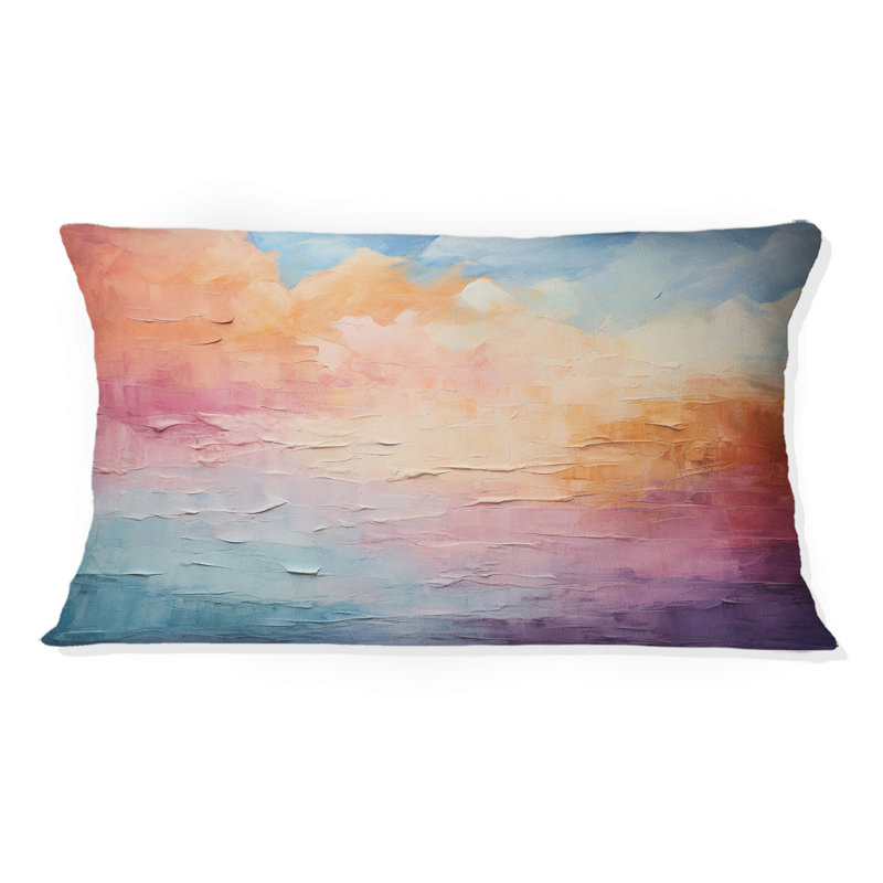 Clouds Whispering Clouds Collage II - Clouds Printed Throw Pillow
