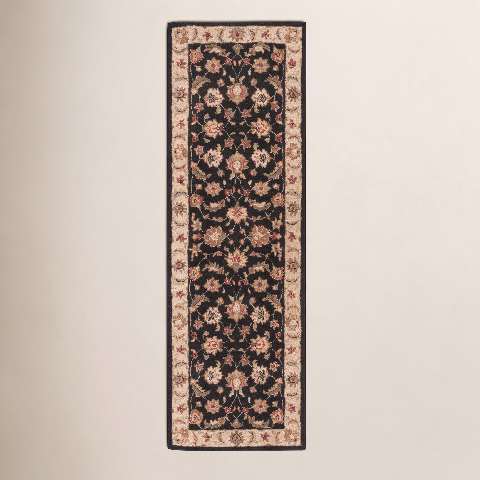 Lyndsay Ebony Sand Hand-Tufted Wool Oriental Rug, Runner 2'6" x 6'
