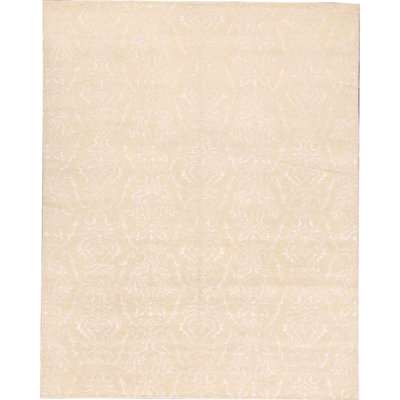 Tapis crème de haute qualité noué à la main