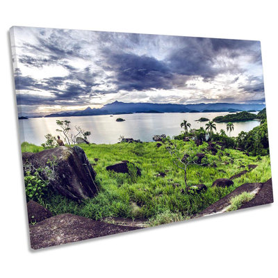 Brazil Green Landscape Lake - Wrapped Canvas Print