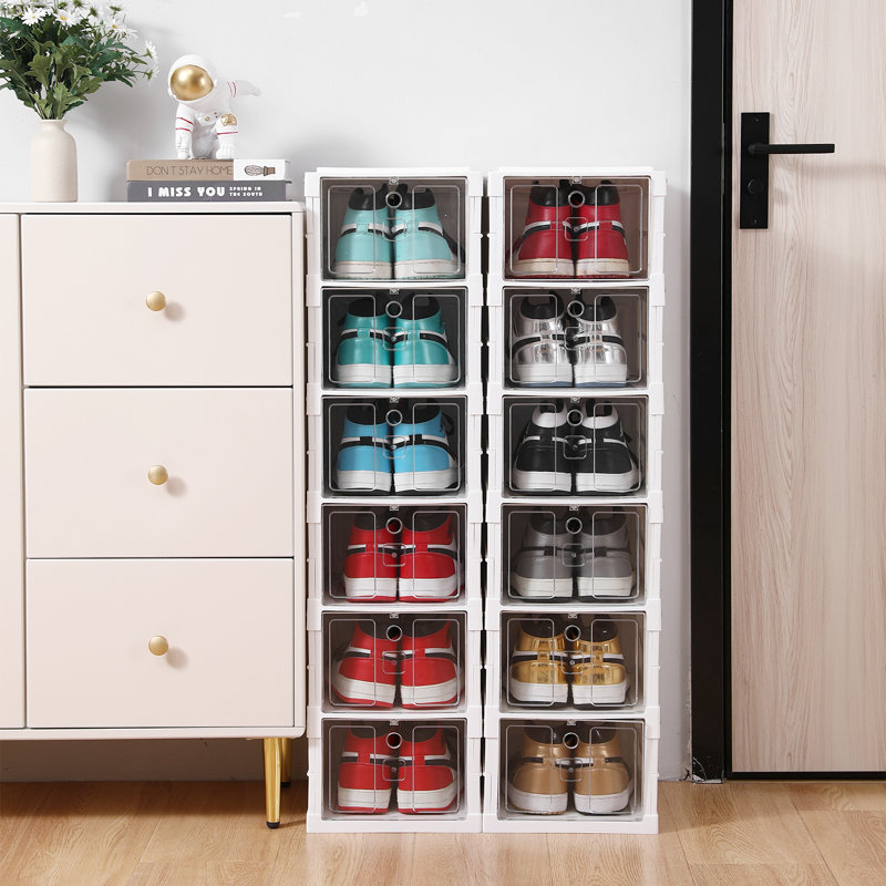 6 Pair Stackable Shoe Storage Box