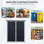 Armoire de rangement extérieure en résine imperméable avec portes verrouillables pour vélos et meubles de patio 5 x 3 pi