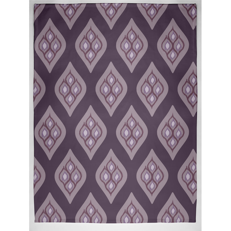 Aviva Plain Weave / Muslin Throw Blanket, Purple