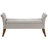 Jedu Velvet Upholstered Rolled Arm Storage Bench Beige-501157342