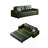 66.93"Green Modern Oil Wax Leather Sofa Bed-994405810