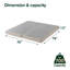 Sommier tapissier en métal 5 po Riddleville-158172658