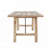 Solid Pine Wood Dining Table with Metal Stretchers