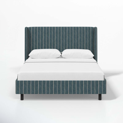 Lapa Upholstered Wingback Bed