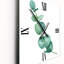 Horloge murale jeunes feuilles d'eucalyptus et branches II-1828482339
