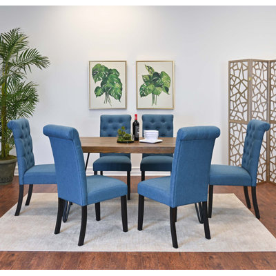 Ensemble de salle à manger 7 pièces, table à manger en épingle à cheveux avec 6 chaises