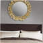 Miroir mural rond doré 30,5 po