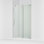 Porte de douche coulissante composée, 78 po H 44-1 / 8 - 47-7 / 8 po L, avec 3/8 po Verre transparent épais
