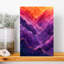 Vagues abstraites colorées, paysage abstrait coloré, art mural nature-129154245