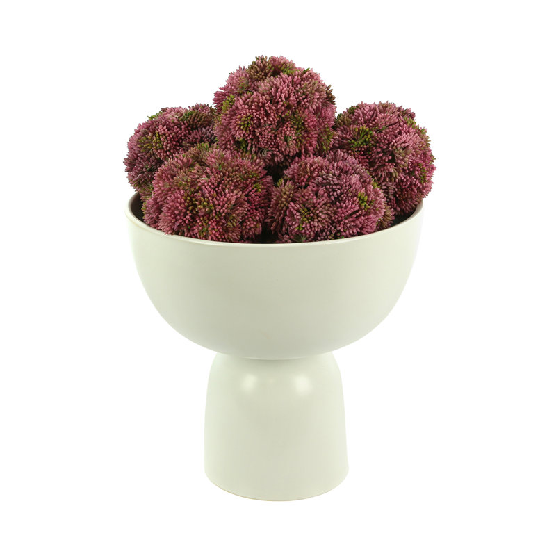 Decorative Sedum Balls (Set of 6), Pink