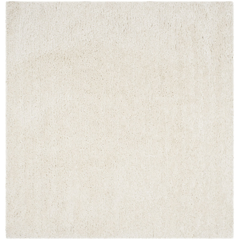 Anacortes Shag Hand Tufted Performance Solid Color Rug, Square 6'