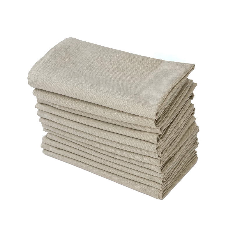 Taoran 100% Cotton Square Napkin, Beige