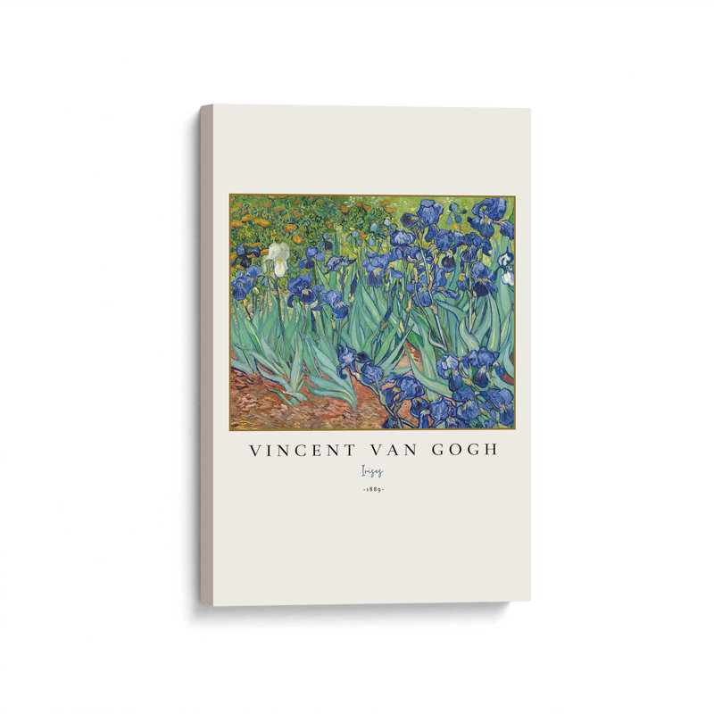Van Gogh's Irises v3, Stretched Canvas, 36" H x 24" W
