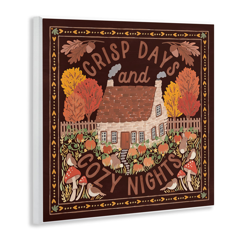 «Crisp Days Fall», art mural sur plaque par Laura Marshall