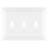 Architectural 3 - Gang Toggle Light Switch Standard Wall Plate-44465888-128259095