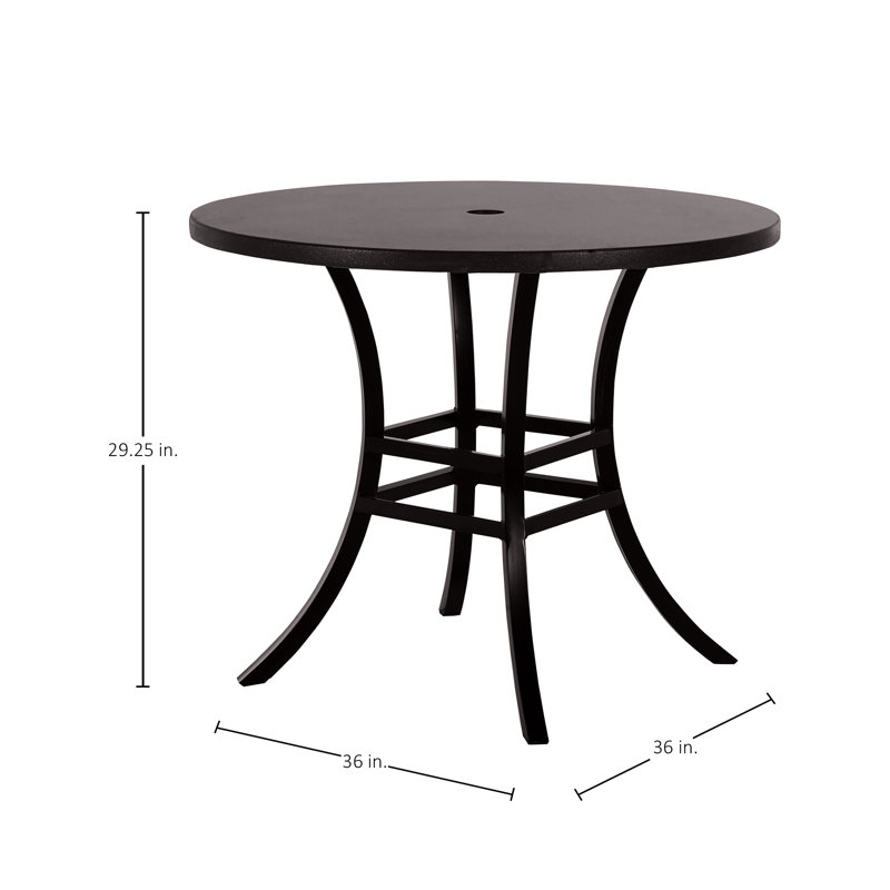 Superstone 36" Round Dining Table With Base - Travertine Top/oyster Base, Ancient Earth