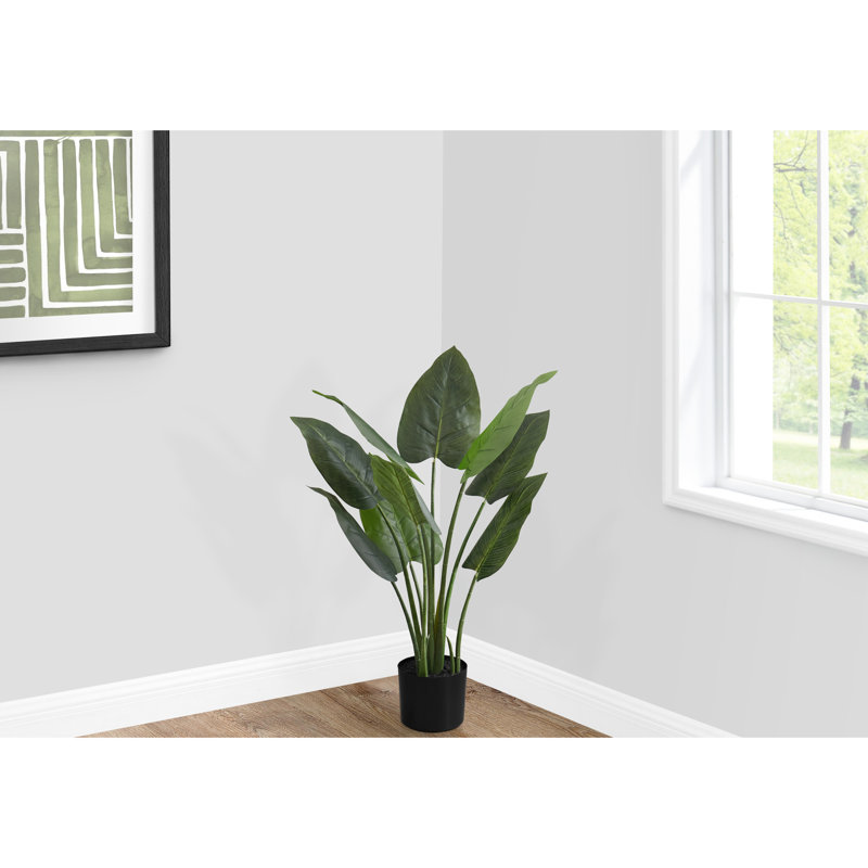 Plante artificielle de 37 po de hauteur - verdure intérieure avec touche réaliste dans un pot noir