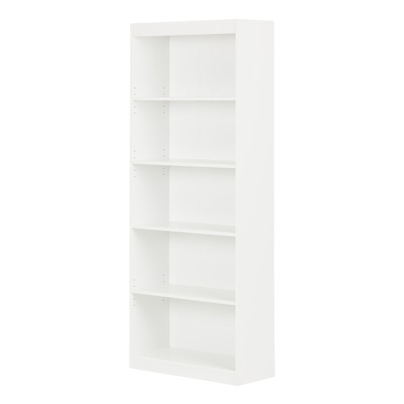 Bibliothèque Axess, Blanc pur, (Cinq tablettes) H 68,75 po x l 28 po x P 11,5 po