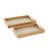 Deb Solid Wood Tray - Set of 2