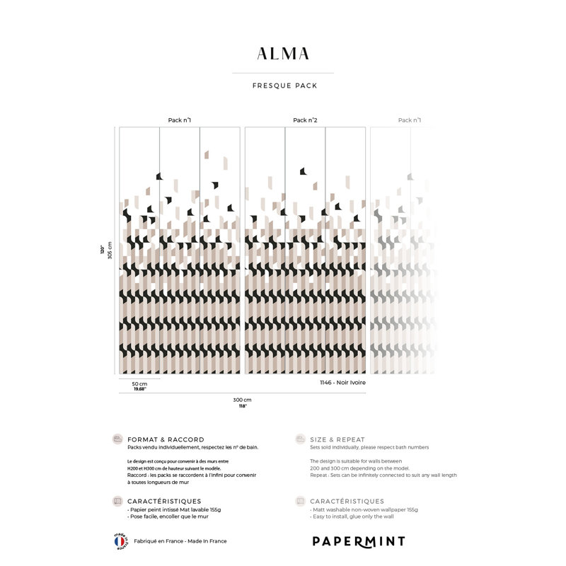 Ensemble d'Alma 1 et 2 , Noir, noir, noir, noir