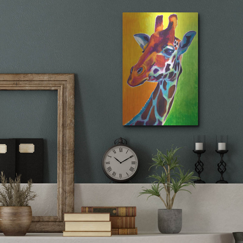 «Giraffe - Summer Fling» par Dawg Painter, H 16 po x l 12 po
