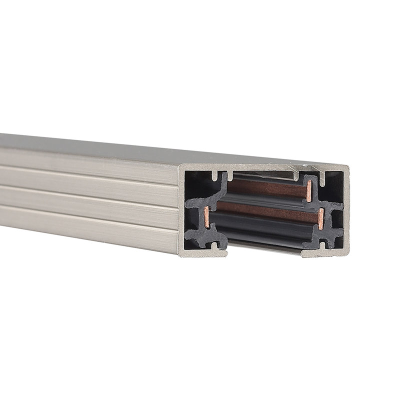120V Single Circuit H Track Section, White, 0.75" H x 47.25" W x 1.375" D, Halo