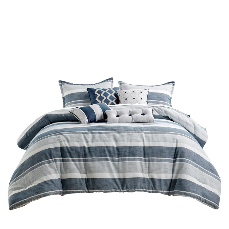 Burge Striped Comforter Set