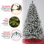 The Holiday Aisle® - Arbre de pin enneigé 7,5 pi avec lumières DEL préinstallées