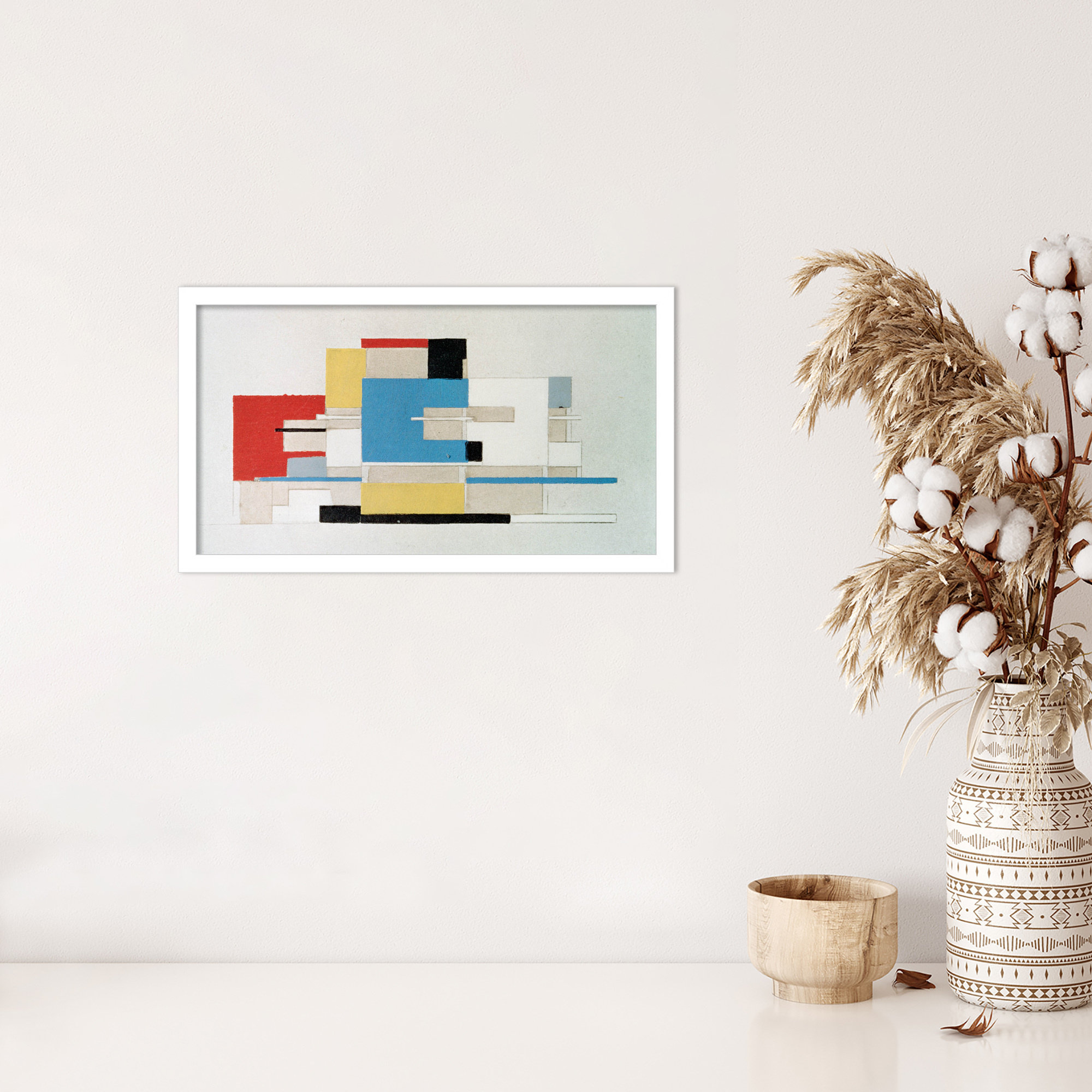 Colour Study For Architecture by Theo Van Doesburg, 12" H x 21" W, White