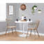 Chaise en cuivre antique et bois blanchi