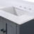 Andalo 61" Double Bathroom Vanity Top in Snow White with Sink