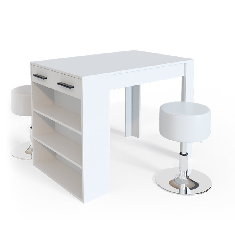 Karlye 67cm Bar Set, White