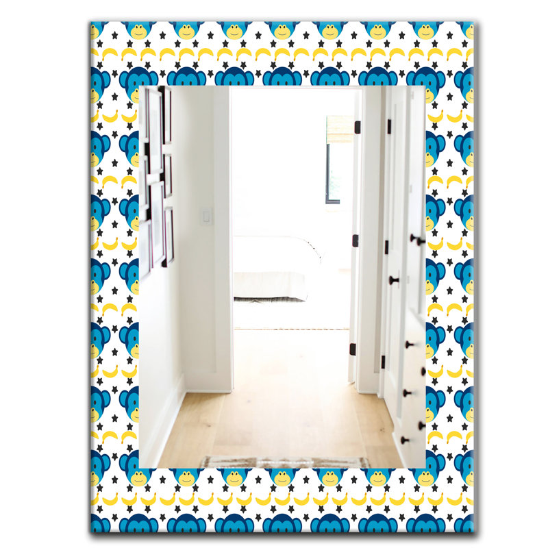 Glass Frame Mirror, 39.4" H x 29.5" W
