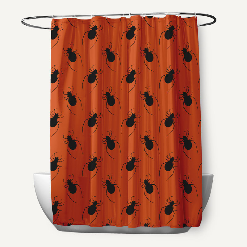 Rideau de douche simple Eni, Terre de Sienne