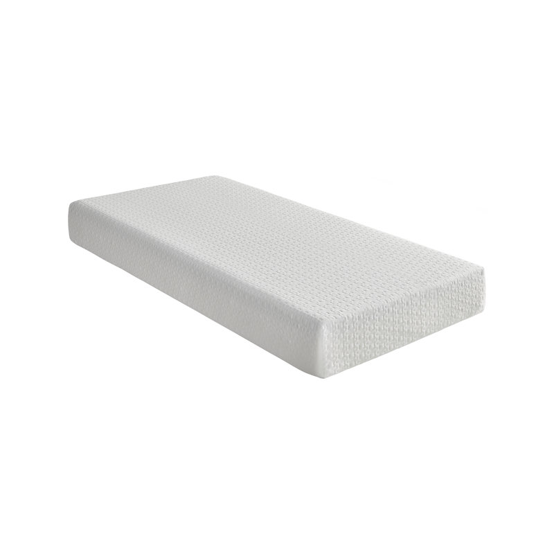 8-Inch Twin Size Bed Mattress Gel-Infused Memory Foam Mattress, Firm, White, Mattress In A Box