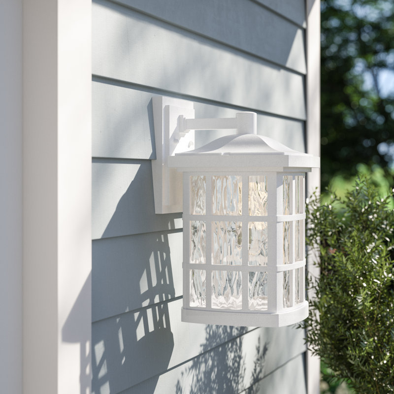 Cayman 1-Light Dimmable Outdoor Wall Lantern, 13" H x 8" W x 9.5" D
