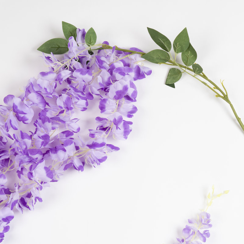 155cm Wisteria Drop Garland Pack 2, Purple
