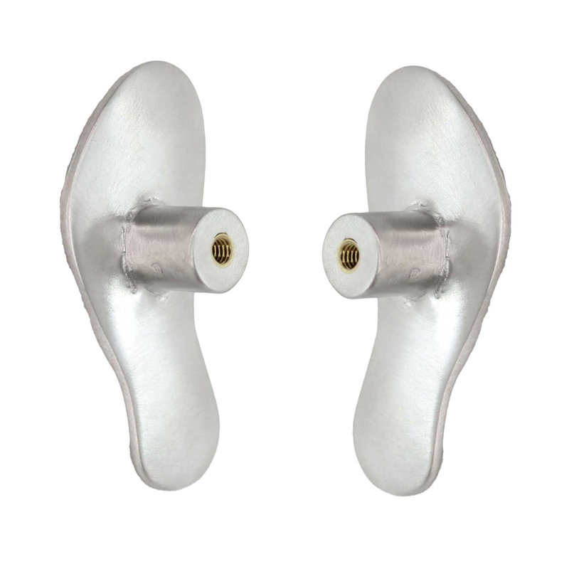 2 1/2" Left Flip Flop-Sandal Knob, Brushed Nickel