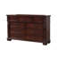 Commode 9 tiroirs Lyndon G09400-D, cerise