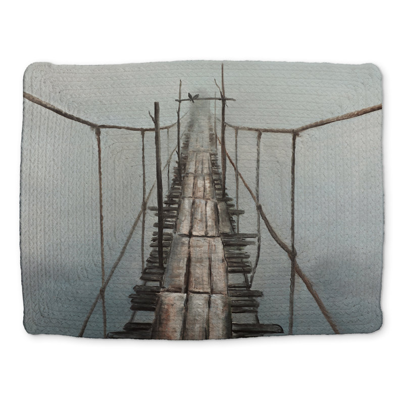 Napperon Old Bridge | Décor de polyester tressé