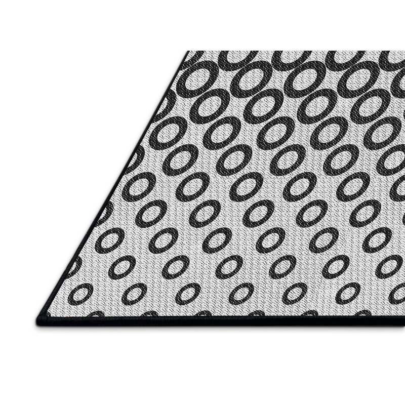 Tapis gris Power Loom, Rectangle 5 pi x 7 pi