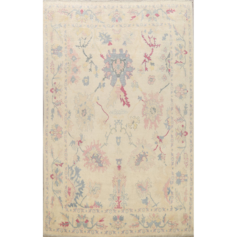 Tapis décoratif en laine noué à la main de conception unique 8 pi 9 po x 11 pi 2 po noué à la main New Age