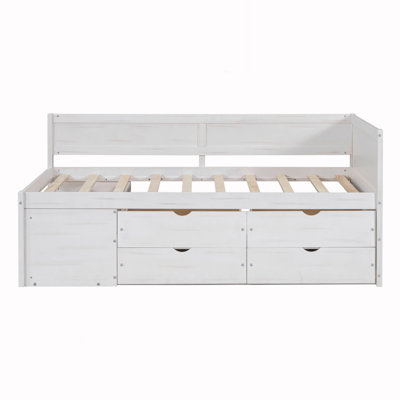 Twin Size Daybed With Drawers And Shelves