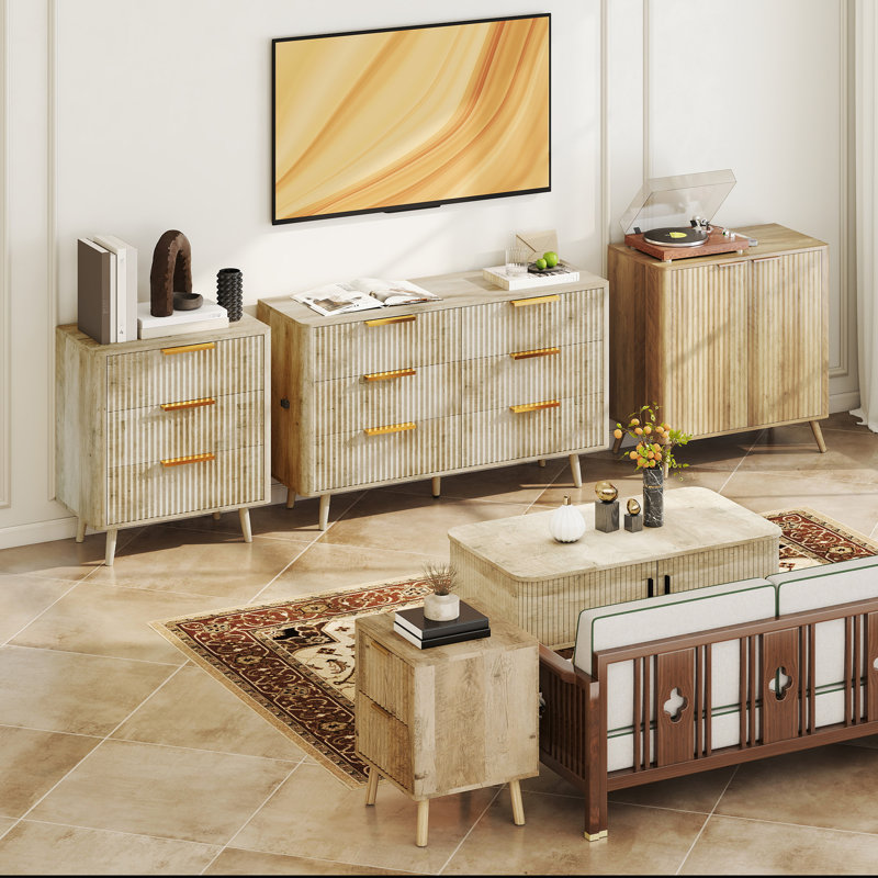 Commode 6 tiroirs pour chambre à coucher