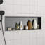 Niche de douche en acier inoxydable 37 po x 13 po, noir bronze-1811714898-1811714907