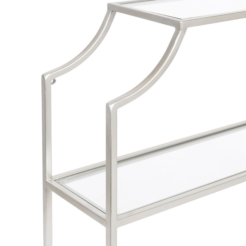 Turgut 4 Piece Metal Accent Shelf, Silver